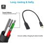 Poyiccot USB 3.1 Type C Extension Cable Type C Male to Female Extender Cable, USB c to c Short Cable for Nintendo Switch & MacBook Pro Charging & Sync (USB C F/M)