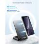 Seneo Wireless Charger, Qi Certified Wireless Charging Stand Compatible with iPhone 11/11 Pro Max/ XS Max/XR/XS/X/8/Plus, 10W for Galaxy S20/S10/S9/Note10/Note9, 5W for Other Qi Phones(No AC Adapter)