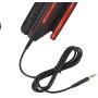 PowerLocus Bluetooth Over-Ear Headphones, Wireless Stereo Foldable Headphones Wireless and Wired Headsets with Built-in Mic, Micro SD/TF, FM for iPhone/Samsung/iPad/PC (Black/Red)