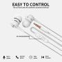4 Pairs of bass in-Ear Headphones, Earbuds with Microphones, in-Ear Wired Stereo Earbuds, Suitable for iPhone, iPad, Android Smart Phones, Suitable for All 3.5mm interfaces.