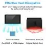 Update Version FastSnail Mini Dock HDMI Hub Adapter for Nintendo Switch, HDMI Type C Converter Cable for Switch (Blue)