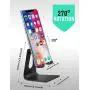 Adjustable Cell Phone Stand,Skejer Stand,2020 Update,Phone Holder,Table Stand,Dock,Aluminum Desktop Stand Compatible with iPhone Galaxy Edge All Smart Phone and Tablets Under 10 inches-Black