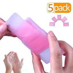 Outdoor Travel Hand Washing Soap Pape Sheets,Portable Camping Hand Soap,Hiking Washing Hand Bath Paper Soap for Kids,Camping,Tourism,Travel,BBQ,Party,School,Girls,etc.(5 Pack x 30 Sheets,Rose Scent)