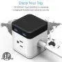 BESTEK Vertical Cube Power Strip with Mountable Detachable Base 5 Extension Cord (MRJ3006-BK) BESTEK Vertical Cube Power Strip with Mountable Detachable Base 5 Extension Cord (MRJ3006-BK)