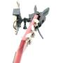 Combo Camera and Cell Phone Music Mount - Ukelele Guitar Headstock Mobile Phone Clamp Clip Mount for Smartphones and Gopro Action Cameras ~ Close Up Home Recording - Work for Any Microphone Stands