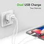 Phone Charger 10ft Cable with Wall Plug (Pack of 4), DECIPA Dual USB Wall Charger Adapter Block Cube with Charging Cord Replacement for iPhone Xs/Xs Max/XR/X 8/7/6/6S Plus SE/5S/5C, Pad, Pod Phone Charger 10ft Cable with Wall Plug (Pack of 4), DECIPA Dual USB Wall Charger Adapter Block Cube with Charging Cord Replacement for iPhone Xs/Xs Max/XR/X 8/7/6/6S Plus SE/5S/5C, Pad, Pod
