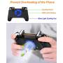 Mobile Game Controller [Upgrade Version] Mobile Gaming Trigger for PUBG/Fortnite/Rules of Survival Gaming Grip and Gaming Joysticks for 4.5-6.5inch Android iOS Phone (Mobile Game Controller.)