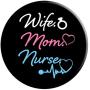 Wife Mom Nurse Phone Accessory Womens RN LPN gift PopSockets Grip and Stand for Phones and Tablets