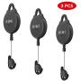 [Pro Version] KIWI design VR Cable Management, Retractable Ceiling Pulley System for HTC Vive/HTC Vive Pro/Oculus Rift S/PS VR/Microsoft MR/Samsung Odyssey VR Accessories (Black, 3 Pack)
