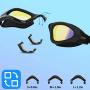 TopSelect Swimming Goggles Waterproof Clear Vision Polarized Anti Fog UV Protection No Leak Soft Silicone Frame and Strap for Men, Women, Boys, Girls,Youth.