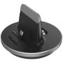 Encased USB C Phone Dock - Desktop Charging Stand with 5ft Power Cable - QuickCharge 3.0 Compatible Charger - USBC Port for Samsung, LG, Motorola and Pixel Models (Aluminum Black)