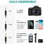Movo VXR10GY Video Camera Microphone with Shock Mount, Deadcat Windscreen, Case for iPhone, iOS, Android, iPad, Canon EOS, Nikon DSLR Cameras, Camcorders, Laptops - Vlogging YouTube Equipment (Gray)