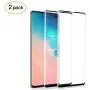Keklle Galaxy S10 Plus Screen Protector,[2 Pack][3D Curved][Anti-Scratch][Anti-Fingerprint][High Definition] Full Coverage Tempered Glass Screen Protector Suitable for Samsung S10 Plus