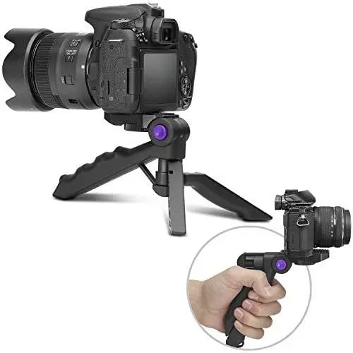Altura Photo Mini Tripod Tabletop Stand w/Soft Pistol Grip for DSLR, Audio Recorder and Video Altura Photo Mini Tripod Tabletop Stand w/Soft Pistol Grip for DSLR, Audio Recorder and Video