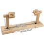 Size Adjustable Round Embroidery Frame Hoop Stand Holder Wood Easy Operation