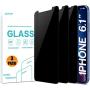 pehael Privacy Screen Protector for iPhone 11 iPhone Xr, 9H Hardness Anty- Spy Tempered Glass, 3D Touch, Easy Install[6.1 inch](3 Pack) …