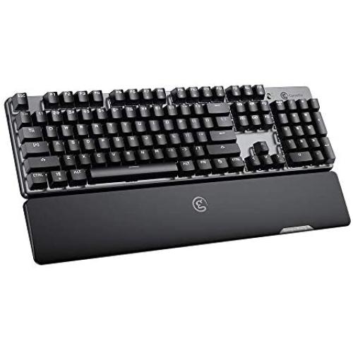 GameSir GK300 Wireless Mechanical Gaming Keyboard 2.4 GHz + Blutooth Connectivity, 1ms Low Latency, Aluminium Alloy Top Plate, Anti-ghosting for PC/iOS/iPad/Android Smartphone/Laptop and Mac (Renewed)