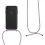 kwmobile Crossbody Case Compatible with Apple iPhone XR - Clear Transparent TPU Cell Phone Cover with Neck Cord Lanyard Strap - Transparent/Light Blue