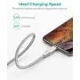 iPhone Charger Xcentz 3ft 2 Pack, Apple MFi Certified Lightning Cable, High-Speed iPhone Charger Cable Durable Braided Charging Cord for iPhone 11/X/XS/XR/XS Max/8/7/7 Plus/6/5s, iPad Mini/Air, Silver iPhone Charger Xcentz 3ft 2 Pack, Apple MFi Certified Lightning Cable, High-Speed iPhone Charger Cable Durable Braided Charging Cord for iPhone 11/X/XS/XR/XS Max/8/7/7 Plus/6/5s, iPad Mini/Air, Silver