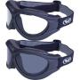 Global Vision Big Ben Goggles 2 Pairs Black Frames 1 Clear Lens 1 Smoke Lens