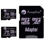 TF Card 32GB Micro SD Card 2 Pack Plus Adapter. Amplim High Speed 32 GB Class 10 MicroSDHC Micro SDHC Mini SD Memory Card for Nintendo, Android Phone Samsung LG Moto, GoPro Hero, Drone, Roku, Cameras