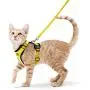 rabbitgoo Cat Harness and Leash for Walking, Escape Proof Soft Adjustable Vest Harnesses for Medium Large Cats, Easy Control Breathable Pet Safety Jacket with Reflective Strips & 1 Metal Leash Ring