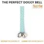 Mighty Paw Tinkle Bells 2.0, Designer Dog Doorbells, Stylish Fabric with Premium Quality Jingle Bells, Housetraining Doggy Door Bells for Potty Training, Includes Free Wall Hook