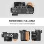 SmallRig Cage Kit with Wooden Handle Hand Grip, for Sony A6100 A6300 A6400 A6500 Camera - KCCS2705