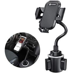 Andobil Cup Holder Phone Mount Ultimate Easy Clamp Hands-Free Cup Phone Holder for Car, Adjustable Gooseneck Cup Cradle Mount Compatible for iPhone SE/11 Pro/XR/XS Max/X/8 Plus/Samsung S20/S10+/Note 9