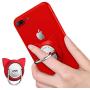 Cat Ring Phone Holder for Magnet Car Mount, Cell Phone Ring Holder Compatible for iPhone XS Max/XR/XS,Cat Finger Ring 2 Pack (Red/Rose Gold)