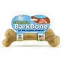 Pet Qwerks Dinosaur BarkBone Chew Toy - Tough Durable Nearly Indestructible Bone for Extreme Aggressive Power Chewers | Made in USA, with FDA Compliant Nylon - 2 Flavors Available