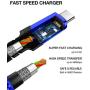 Micro USB Cable Android Charger, JSAUX (2-Pack 6.6FT) Micro USB Android Charger Cable Nylon Braided Cord Compatible with Samsung Galaxy S7 S6 J7 Note 5, Kindle, Xbox, PS4 and More-Blue