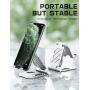 SUPCASE Desk Counter Table Cell Phone Stand Holder Phone Dock Cradle Adjustable Multi Angle Compatible with iPhone 11 Pro Xs Xs Max X Xr 7 8 & Android Smartphone (Silver)