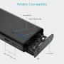 BONAI Portable Charger, Power Bank 10,000mAh External Battery Pack with Flashlight Compatible iPhone X 8 6 7 Plus 6s 8 iPad Samsung Galaxy S8 S7 Note 8 Phone Smartphones Tablet - Black