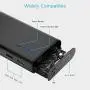 BONAI Portable Charger, Power Bank 10,000mAh External Battery Pack with Flashlight Compatible iPhone X 8 6 7 Plus 6s 8 iPad Samsung Galaxy S8 S7 Note 8 Phone Smartphones Tablet - Black