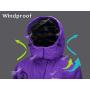 Wantdo Womens Mountain Waterproof Ski Jacket Windproof Rain Jacket Winter Warm Snow Coat