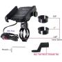 iMESTOU Waterproof Motorcycle Phone Holder USB Quick Charge 3.0 Socket Handlebar Phone Mount Charger Compatible with Samsung iPhone Cellphones