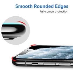 ESR Tempered-Glass Full-Coverage Screen Protector for iPhone 11 Pro Max/XS Max [2-Pack], Full Screen Coverage, 3D Curved Edges, Easy Installation, Case-Friendly Glass Screen Protector for iPhone 6.5"