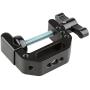CAMVATE C-Clamp with 1/4 and 3/8 Thread Hole for Camera Monitor(Black T-Handle)