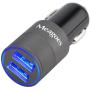 Meagoes Fast USB Car Charger Adapter, with Dual Smart Ports, Compatible for Apple iPhone 8/X/Plus/7/6s/6, Ipad Pro/Mini, Samsung Galaxy S9 Plus/S9/S8/S7, Note 9/8, Google Pixel, Moto Z, LG G7/V40, HTC