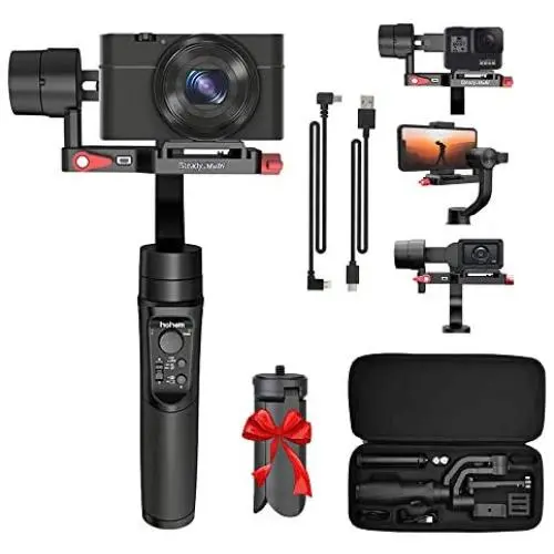 Hohem Isteady Multi 3-Axis Gimbal Stabilizer for Sony RX100 Series, Sony RX0, X3000, Gopro Hero 7, iPhone X XR XS, Handheld Gimbal Stabilizer with Tripod for Action Camera Digital Camera Smartphone Hohem Isteady Multi 3-Axis Gimbal Stabilizer for Sony RX100 Series, Sony RX0, X3000, Gopro Hero 7, iPhone X XR XS, Handheld Gimbal Stabilizer with Tripod for Action Camera Digital Camera Smartphone