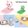 Frog Phone Holder - Adjustable Stand - Lovely Animal Desktop Cell Phone Stand, Creative Cartoon Multi-Function Desk Phone Stand, Smartphone Dock,Frog Gift for Girl (Green Frog, 17 X 8 X 5 cm)