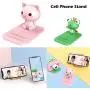 Frog Phone Holder - Adjustable Stand - Lovely Animal Desktop Cell Phone Stand, Creative Cartoon Multi-Function Desk Phone Stand, Smartphone Dock,Frog Gift for Girl (Green Frog, 17 X 8 X 5 cm)