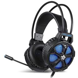 PinShang Video-Game-headsets Gaming Over-Ear Headset Headphone with Microphone Bass Earphone for PC PS4 Mobile Phone Xbox One