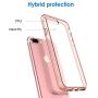 JETech Case for Apple iPhone 8 Plus and iPhone 7 Plus 5.5-Inch, Shock-Absorption Bumper Cover, Anti-Scratch Clear Back, Rose Gold