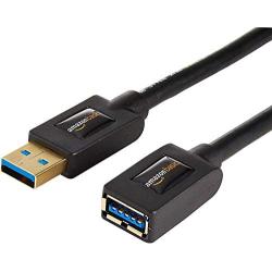 AmazonBasics USB 3.0 Extension Cable - A-Male to A-Female Extender Cord - 6 Feet (2 Pack)