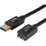 AmazonBasics USB 3.0 Extension Cable - A-Male to A-Female Extender Cord - 6 Feet (2 Pack)