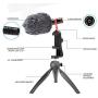 Video Microphone, SAMTIAN Camera Smartphone VideoMicro Kit with Shock Mount, Mini Tripod, Shotgun Interview Microphone for Canon Nikon Sony iPhone Android Samsung Camera Vloging YouTube