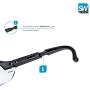 SolidWork 3x professional shooting glasses - shooting eye protection fog-free, scratch-resistant and UV protective coated lenses - ballistic glasses with clear lenses