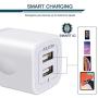 USB Wall Charger, Charger Adapter, Ailkin 2-Pack 2.1Amp Dual Port Quick Charger Plug Cube Replacement for iPhone 7/6S/6S Plus/6 Plus/6/5S/5, Samsung Galaxy S7/S6/S5 Edge, LG, HTC, Huawei, Moto, Kindle